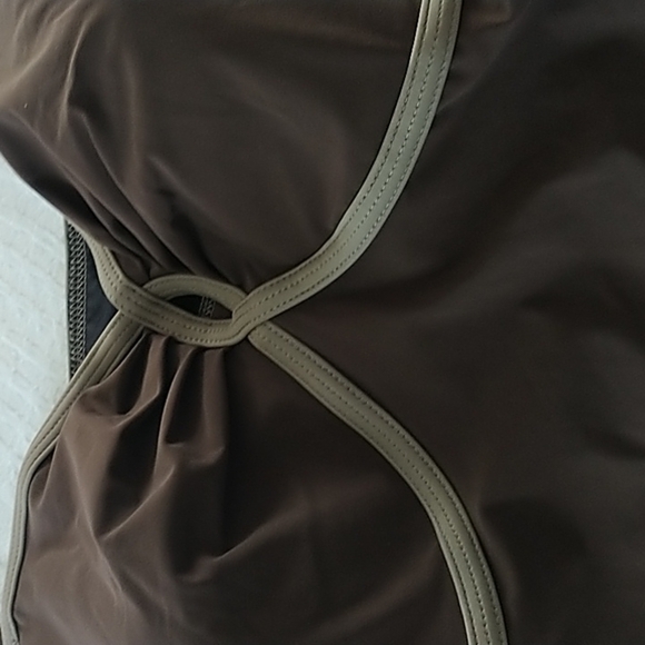 Land's End Brown Soft Cup Bathing Suit Top Tankini 22W - Picture 6 of 6